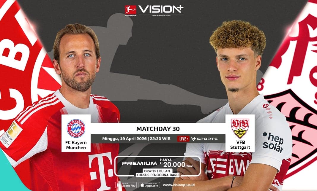 Bayern Munchen Sedang Garang, Hadapi Stuttgart di Bundesliga Pekan Ini! Nonton di VISION+ Bayern Munchen Sedang Garang, Hadapi Stuttgart di Bundesliga Pekan Ini! Nonton di VISION+