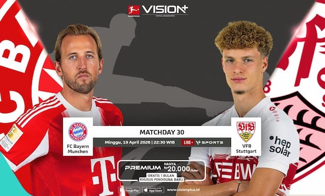 Bayern Munchen Sedang Garang, Hadapi Stuttgart di Bundesliga Pekan Ini! Nonton di VISION+ Bayern Munchen Sedang Garang, Hadapi Stuttgart di Bundesliga Pekan Ini! Nonton di VISION+