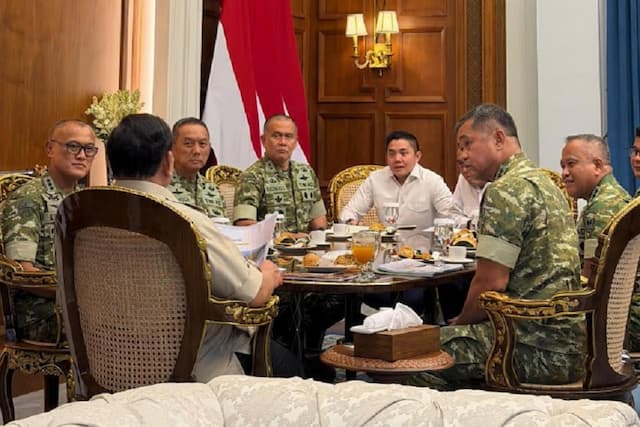 Prabowo Bertemu KSAD, Bahas Update Pembangunan 300 Jembatan-Renovasi Sekolah Prabowo Bertemu KSAD, Bahas Update Pembangunan 300 Jembatan-Renovasi Sekolah