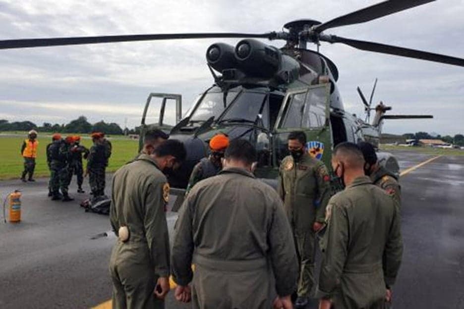 Lanud Supadio Kerahkan Super Puma Cari Helikopter PK-CFX yang Hilang di Sekadau Kalbar Lanud Supadio Kerahkan Super Puma Cari Helikopter PK-CFX yang Hilang di Sekadau Kalbar