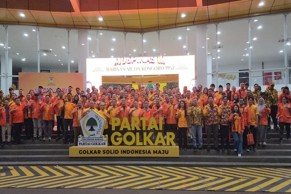 Muspinas III BMK 1957 Ingin Agung Laksono Jadi Bapak Kosgoro di Mubes Muspinas III BMK 1957 Ingin Agung Laksono Jadi Bapak Kosgoro di Mubes