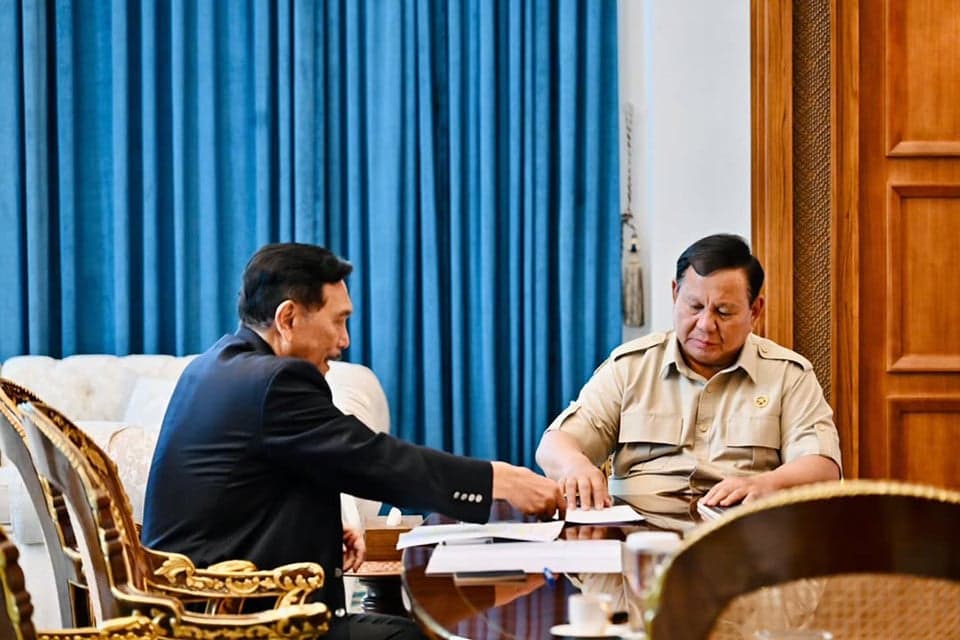 Prabowo dan Luhut Bertemu Empat Mata di Istana, Ini yang Dibahas Prabowo dan Luhut Bertemu Empat Mata di Istana, Ini yang Dibahas