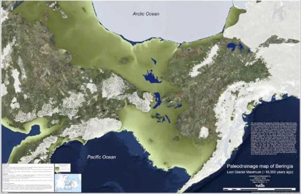 Sebelum Lapisan Es Purba Mencair, Selat Bering Merupakan Daratan Penghubung Asia dan Amerika Utara Sebelum Lapisan Es Purba Mencair, Selat Bering Merupakan Daratan Penghubung Asia dan Amerika Utara