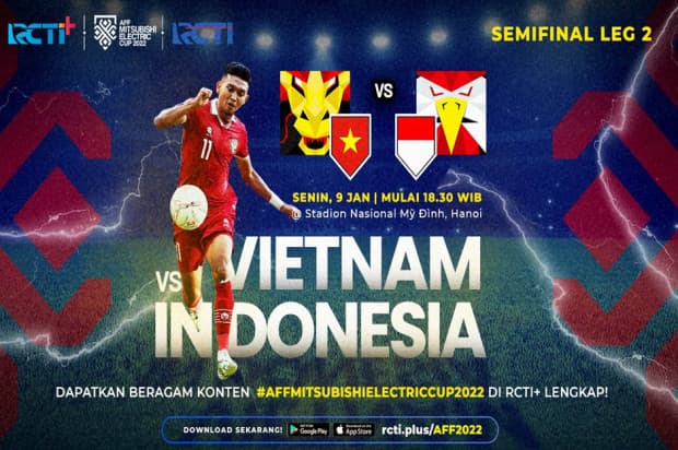 Link Live Streaming Vietnam vs Indonesia: Nonton Gratis di RCTI Plus Link Live Streaming Vietnam vs Indonesia: Nonton Gratis di RCTI Plus