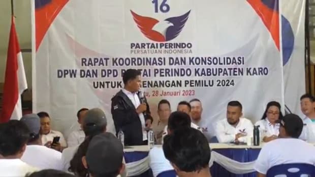 Road Show di DPD Perindo Karo, Rudi Zulham Minta Kader Solid Hadapi Pemilu 2024 Road Show di DPD Perindo Karo, Rudi Zulham Minta Kader Solid Hadapi Pemilu 2024
