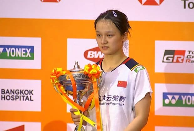 Zhang Yi Man Juara Tunggal Putri Thailand Masters 2023