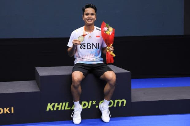 Anthony Ginting Ukir Catatan Manis usai Juara Badminton Asia Championships 2023