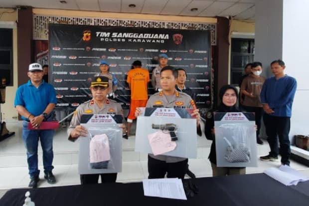 Sangar saat Beraksi, Preman Todongkan Pistol ke Pedagang Ambruk Ditembak Polisi Sangar saat Beraksi, Preman Todongkan Pistol ke Pedagang Ambruk Ditembak Polisi