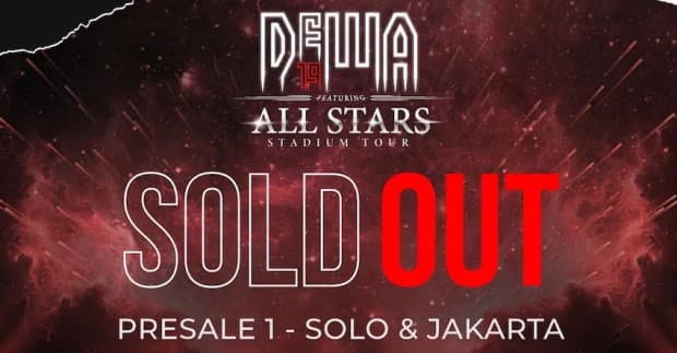 Tiket Presale Pertama Konser Dewa 19 Featuring All Stars Ludes, Penyelenggara Buka Tahap 2 Tiket Presale Pertama Konser Dewa 19 Featuring All Stars Ludes, Penyelenggara Buka Tahap 2