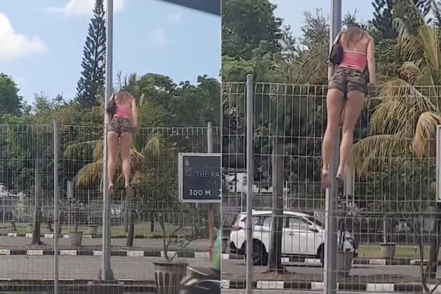 Viral! Bule Panjat Pagar Bandara Ngurah Rai Bali, Netizen: Semakin Melunjak Viral! Bule Panjat Pagar Bandara Ngurah Rai Bali, Netizen: Semakin Melunjak