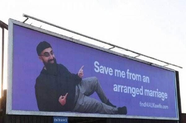 Cari Istri, Muslim Jomblo Ini Iklankan Diri di Billboard