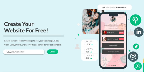 “Website Builder” Lynk.id Permudah Kreator Monetisasi Pengikut Setia “Website Builder” Lynk.id Permudah Kreator Monetisasi Pengikut Setia