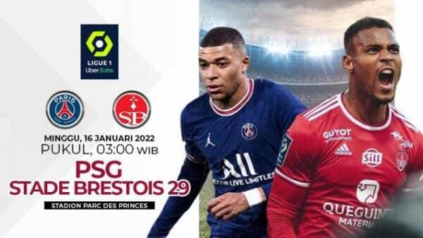 Link Live Streaming Liga Prancis: Paris Saint-Germain vs Brest