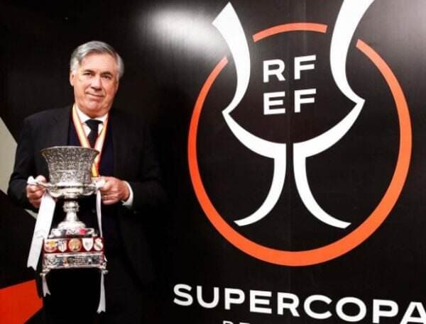Antar Real Madrid Juarai Piala Super Spanyol 2021-2022, Carlo Ancelotti Catatkan Sejarah Baru