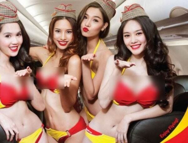 Terungkap, Ternyata Ini Awal Mula Pramugari VietJet Kenakan Bikini di Pesawat