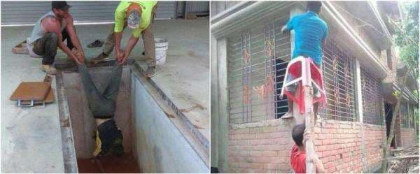 11 Potret lucu susahnya jadi kuli bangunan, sampai jungkir balik 11 Potret lucu susahnya jadi kuli bangunan, sampai jungkir balik