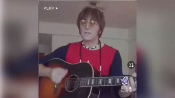 Viral, Pria Mirip John Lennon Nyanyikan Lagu Once