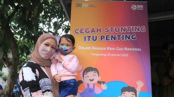 Hari Gizi Nasional, BRI Salurkan Bantuan Pencegahan Stunting Anak Indonesia