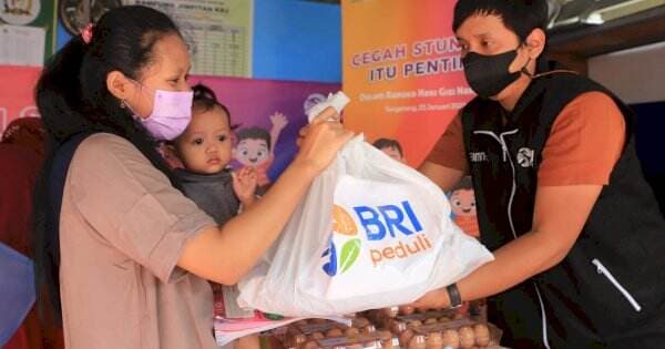 BRI Salurkan Bantuan Pencegahan Stunting Anak Indonesia di HGN 2022
