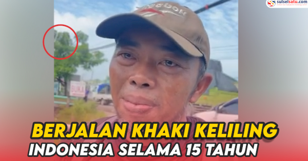 VIDEO: Mengejutkan, Pria Ini Jalan Kaki Keliling Indonesia Selama 15 Tahun