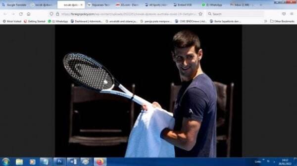 Novak Djokovic Ikut Kejuaraan Tenis di Dubai