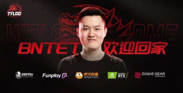 TYLOO Kembali Rekrut BnTeT di Divisi CS:GO Setelah Dua Tahun Berpisah TYLOO Kembali Rekrut BnTeT di Divisi CS:GO Setelah Dua Tahun Berpisah