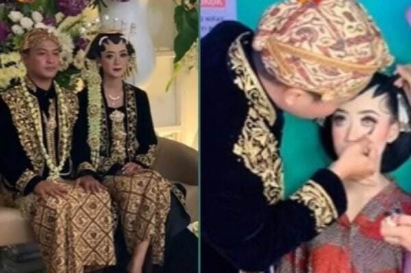 Viral Pengantin Pria Rias Wajah Istri di Hari Penikahan, Netizen: Suamiku adalah MUA Aku
