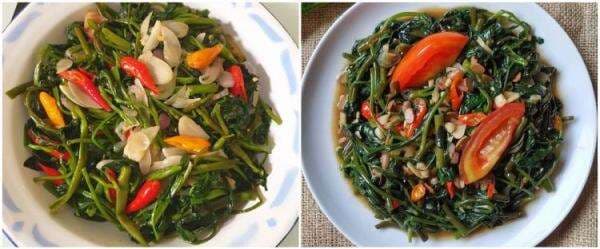 11 Resep bumbu tumis kangkung, sederhana, enak, dan lezat 11 Resep bumbu tumis kangkung, sederhana, enak, dan lezat