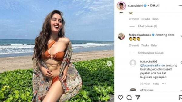 Fadjroel Rachman Disemprot Netizen Usai Terciduk Komentari Foto Cinta Laura Pakai Bikini