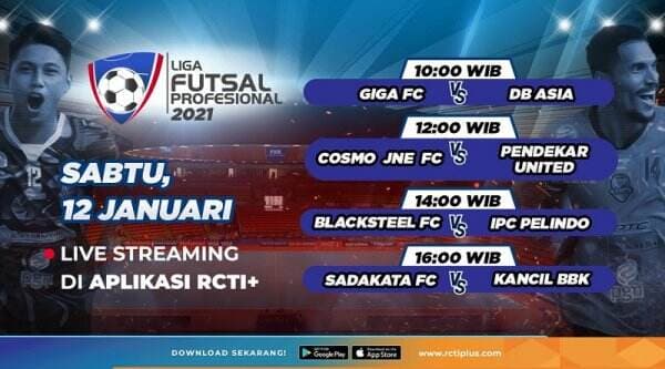 Link Live Streaming Liga Futsal Profesional Hari Ini: Ada Big Match! Blacksteel Vs IPC Pelindo