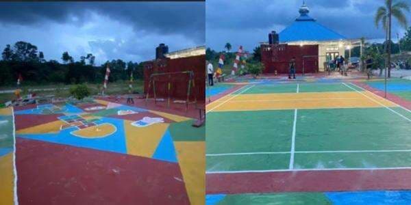 Pembangunan Fasilitas Umum Lapangan Voli Bangun Kembali Aktivitas Warga Desa Telaga Sam Sam Pembangunan Fasilitas Umum Lapangan Voli Bangun Kembali Aktivitas Warga Desa Telaga Sam Sam