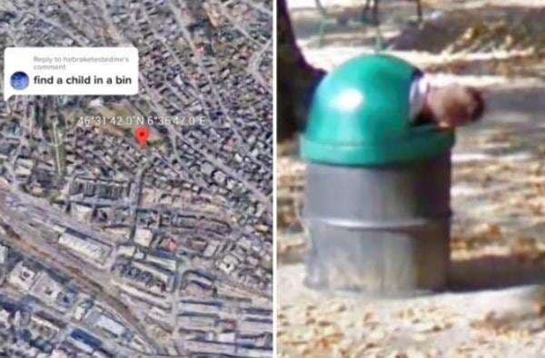 Aneh, Bocah dalam Tong Sampah Tertangkap Google Maps Bikin Warganet Bingung Aneh, Bocah dalam Tong Sampah Tertangkap Google Maps Bikin Warganet Bingung