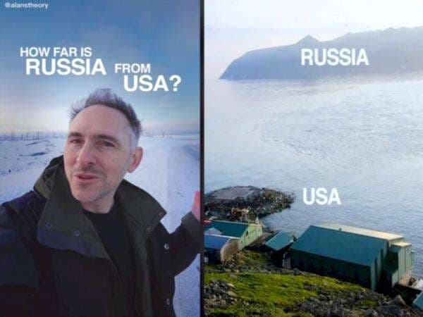 Penganut Teori Bumi Datar tak akan Percaya, Rusia Bisa Dilihat Langsung dari AS Penganut Teori Bumi Datar tak akan Percaya, Rusia Bisa Dilihat Langsung dari AS