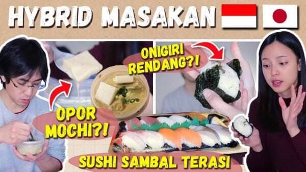 Diera Nathania Cicipi Hidangan Fusion Indonesia-Jepang, Ada Mochi Opor!
