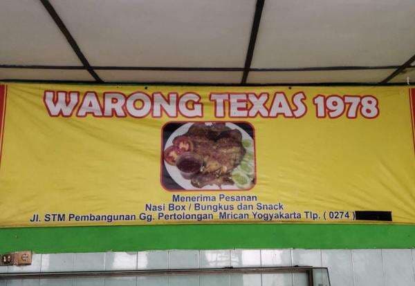 Warong Texas di Jogja, Gara-gara Bule Amerika yang Doyan Makan Warong Texas di Jogja, Gara-gara Bule Amerika yang Doyan Makan