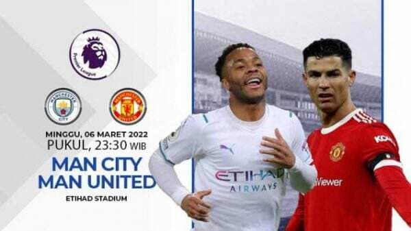 Link Live Streaming Liga Inggris: Manchester City vs Manchester United