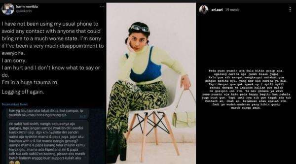 Gangga dan Awkarin Dikabarkan Putus, Erika Carlina Ikut Klarifikasi Usai Terseret: Puas-puasin Aja Dulu Gangga dan Awkarin Dikabarkan Putus, Erika Carlina Ikut Klarifikasi Usai Terseret: Puas-puasin Aja Dulu