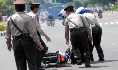 Seorang Anggota Polisi Tewas dalam Kecelakaan Lalu lintas di Palembang