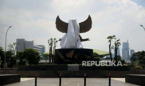 In Picture: Pembangunan Patung Garuda Pancasila di Gedung DPR In Picture: Pembangunan Patung Garuda Pancasila di Gedung DPR