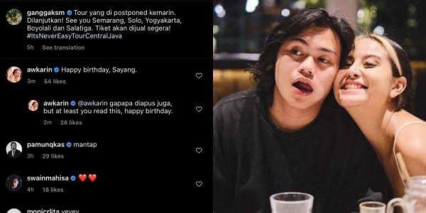 Awkarin Ucapkan Ulang Tahun Hingga Sebut Gangga Kusuma Sayang, Begini Reaksi Miris Netizen Awkarin Ucapkan Ulang Tahun Hingga Sebut Gangga Kusuma Sayang, Begini Reaksi Miris Netizen