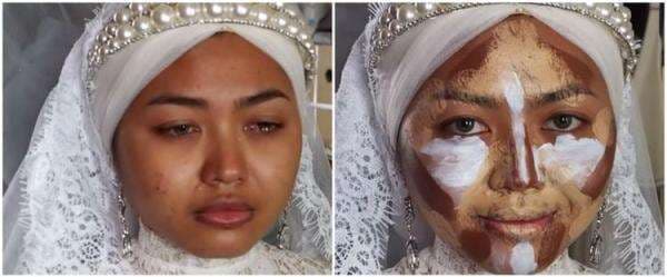 5 Transformasi Makeup Wanita Dandan Pengantin, MUA-nya Panen Pujian 5 Transformasi Makeup Wanita Dandan Pengantin, MUA-nya Panen Pujian