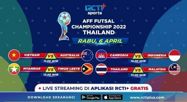 Link Live Streaming Indonesia Vs Kamboja di Piala AFF Futsal 2022 Hari Ini