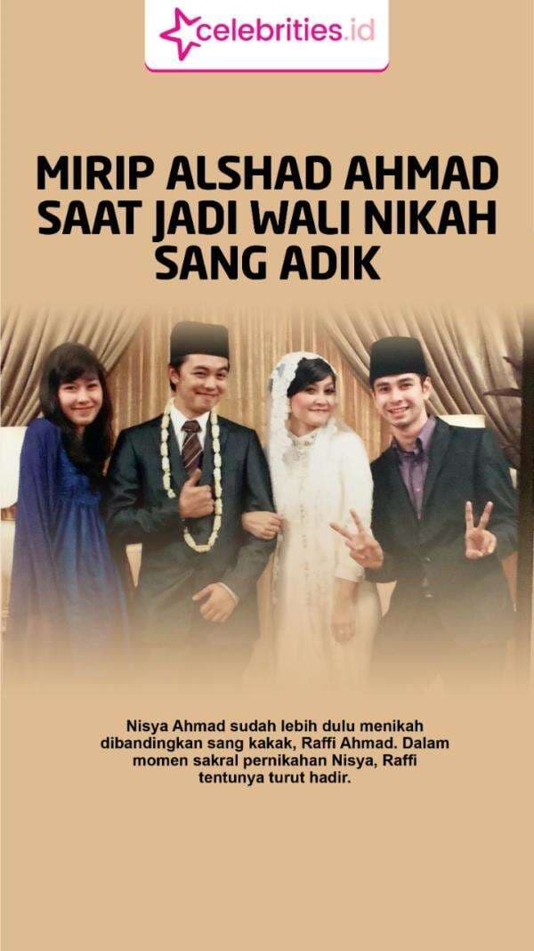 Infografis Raffi Ahmad Jadi Wali Nikah sang Adik, Netizen: Mirip Alshad Ahmad Infografis Raffi Ahmad Jadi Wali Nikah sang Adik, Netizen: Mirip Alshad Ahmad