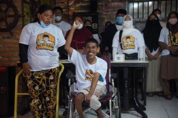 Dinilai Bisa Dongkrak Perekonomian, Disabilitas Jakarta Utara Deklarasi Sandiaga Presiden 2024