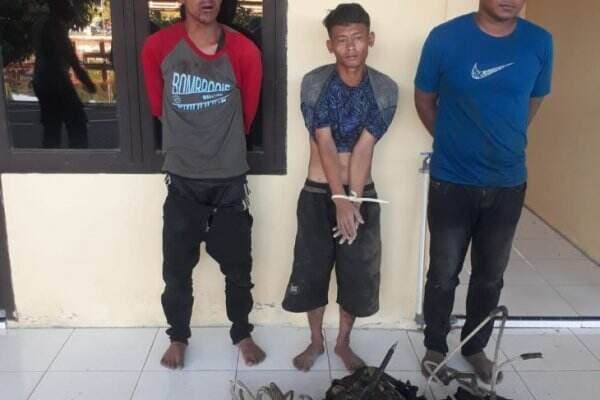 Diduga Curi Kabel Tower Jelang Sahur, Tiga Pemuda Kota Sigli di Ringkus Polisi
