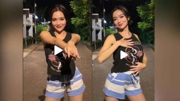 Wika Salim Joget Pakai Kaos Lekbong Bikin Salfok, Netizen: Janda Idaman Jomblo Se-Indonesia Wika Salim Joget Pakai Kaos Lekbong Bikin Salfok, Netizen: Janda Idaman Jomblo Se-Indonesia