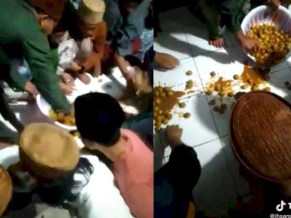 Viral Makanan Disajikan di Lantai Diduga untuk Santri, Dimakan Tanpa Alas Bersama-sama Viral Makanan Disajikan di Lantai Diduga untuk Santri, Dimakan Tanpa Alas Bersama-sama