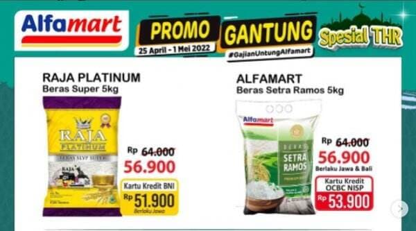 Asyik... Ada Promo `Gantung` Alfamart 26 April 2022, Belanja Beras hingga Minyak Goreng Jadi Hemat!