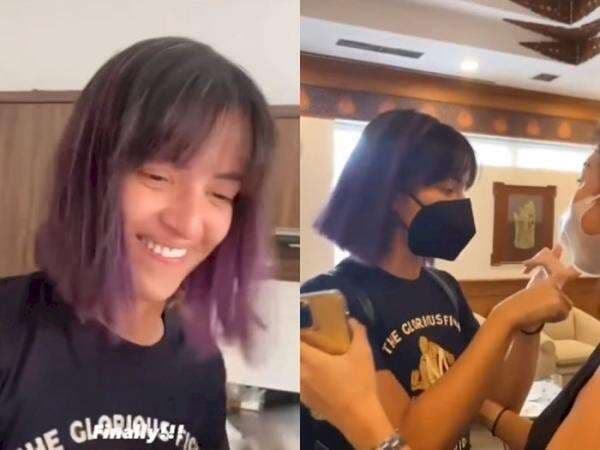 Gaya Nia Ramadhani yang Kini Tampil dengan Rambut Sebahu Berwarna Ungu Gaya Nia Ramadhani yang Kini Tampil dengan Rambut Sebahu Berwarna Ungu