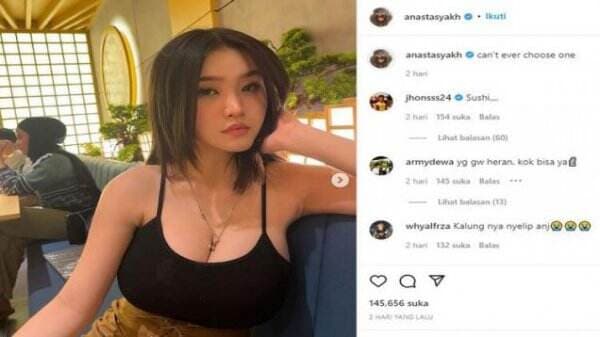 Gamers Anastasya Khosasih Pamer Belahan di Restoran, Netizen: Ada yang Nyelip!